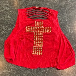 Tmani Backless Shirt Tank Top Size Medium